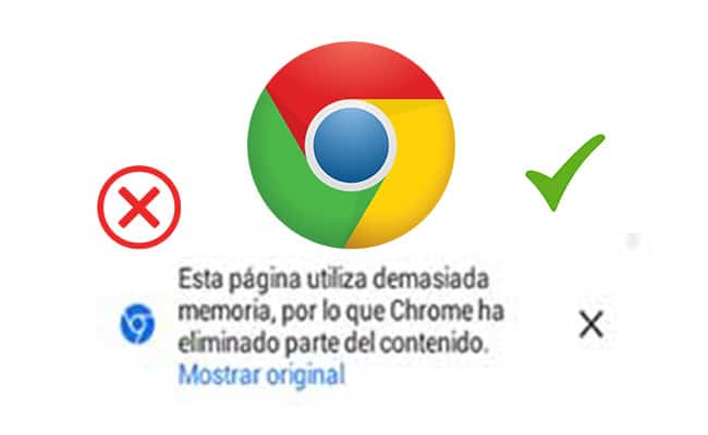 google chrome quito parte del contenido solucion