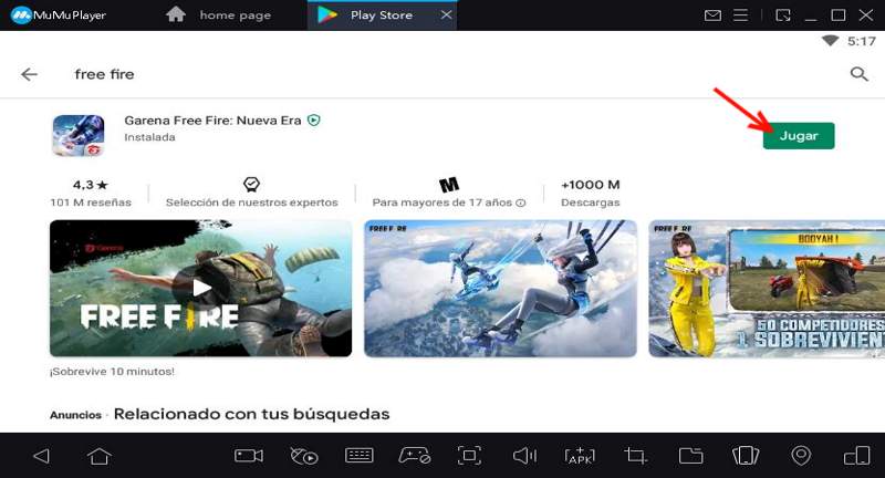 como instalar free fire en pc desde emulador android