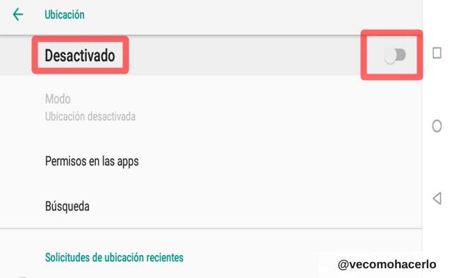 como desactivar el gps de mi celular android